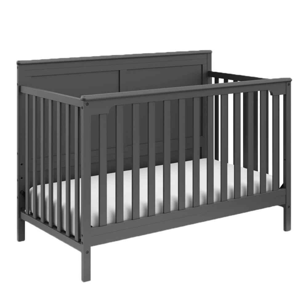 gray crib