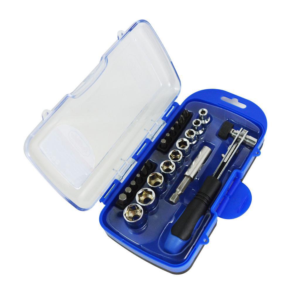 Best Value Socket and Bits Set (22Piece)H0183003 The Home Depot
