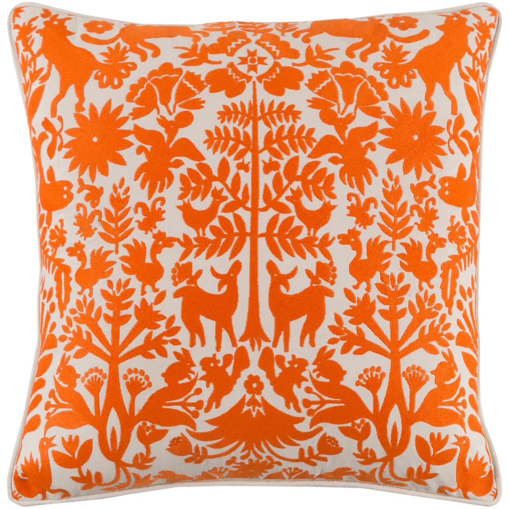 orange throw pillows