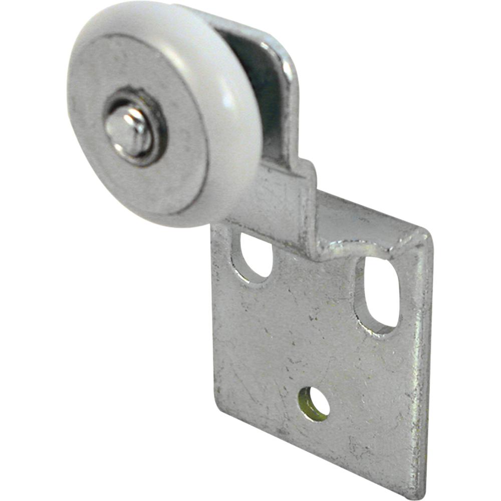 3 4 In X 1 2 In Offset Stamped Steel Wardrobe Door Back Roller 2 Pack