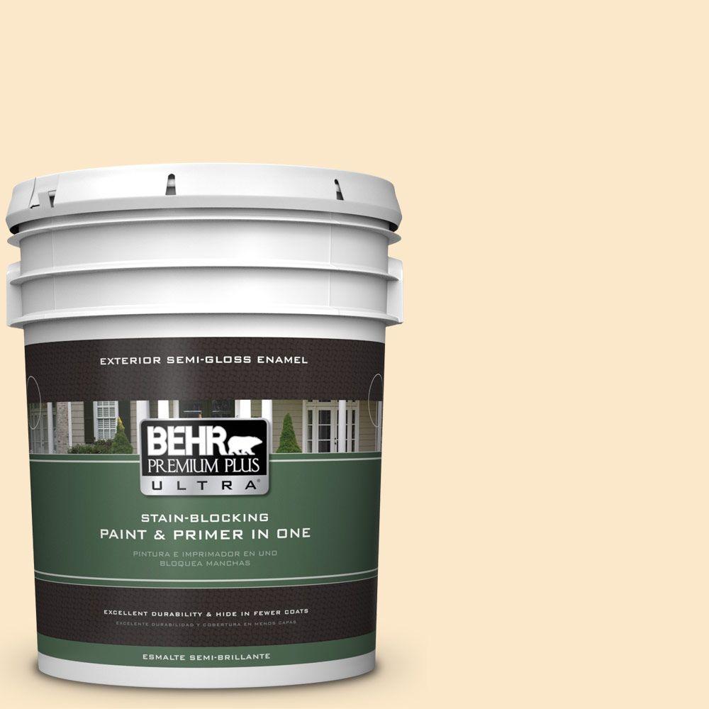 BEHR Premium Plus Ultra 5gal. YLW2 Spanish Lace Semi