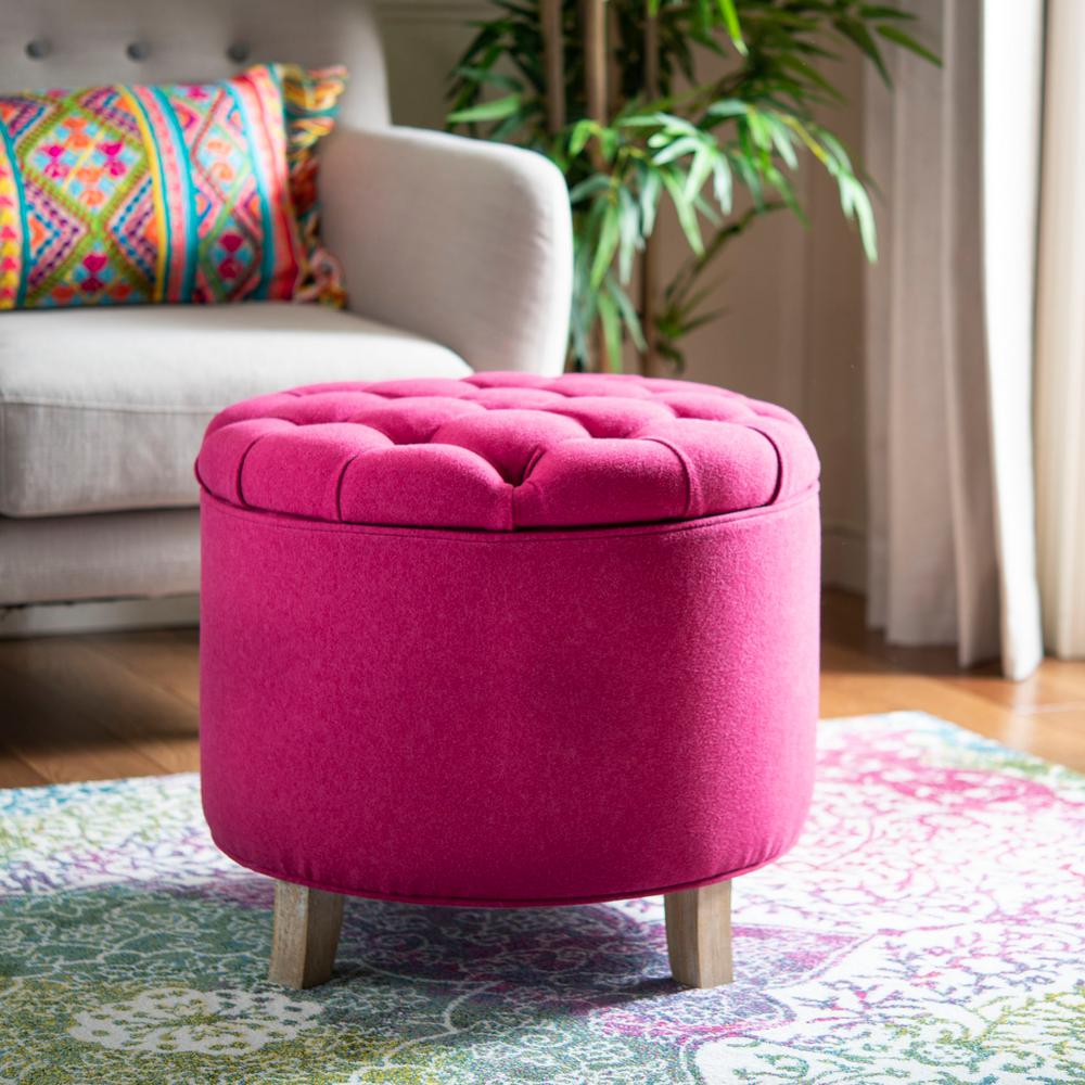 baby pink ottoman