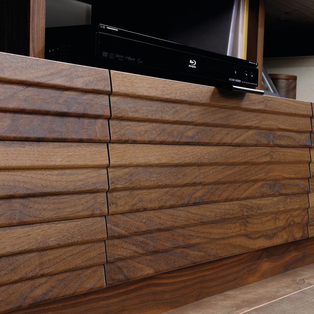 Sauder Harvey Park Grand Walnut Entertainment Credenza