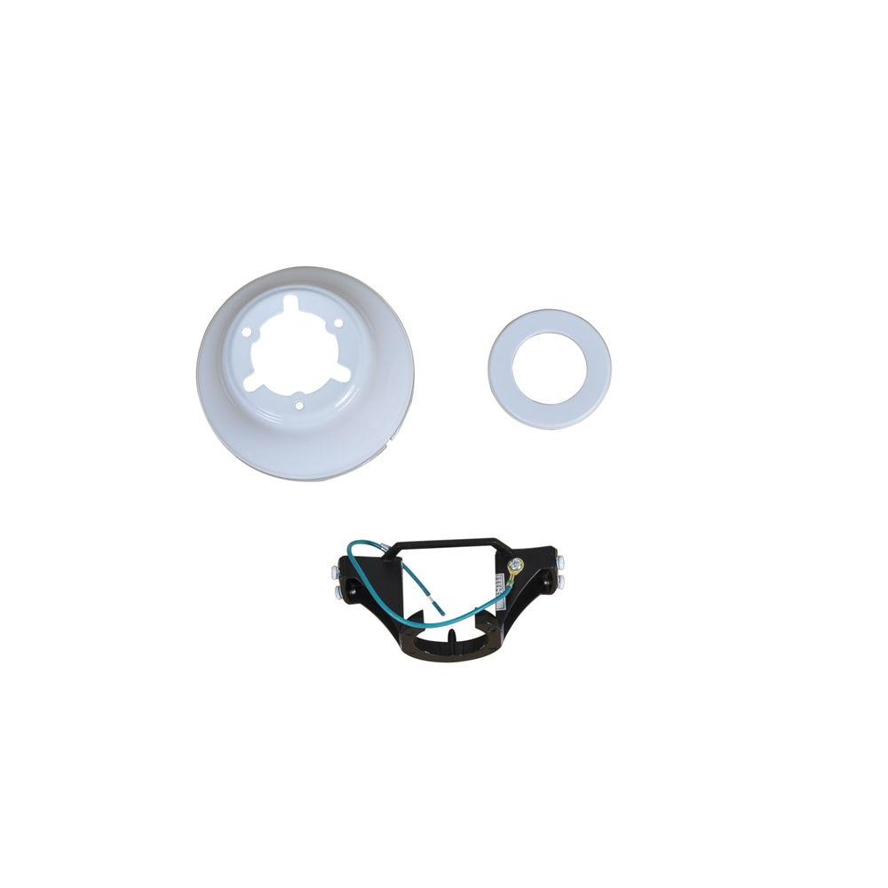 Glendale 42 In White Ceiling Fan Replacement Mounting Bracket And White Ceiling Fan Replacement Mounting Bracket And Canopy Set