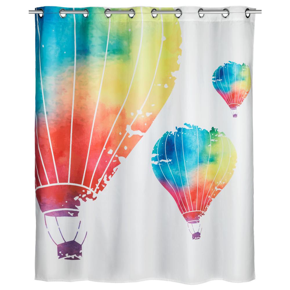 Wenko Flex 78 In The Air Shower Curtain 23188100 Home Depot In The Air Shower Curtain