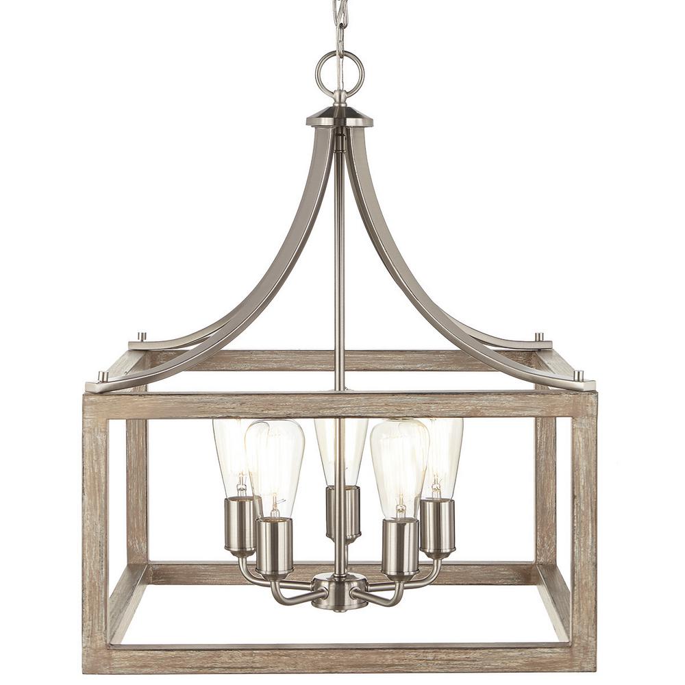 brushed nickel dining room light