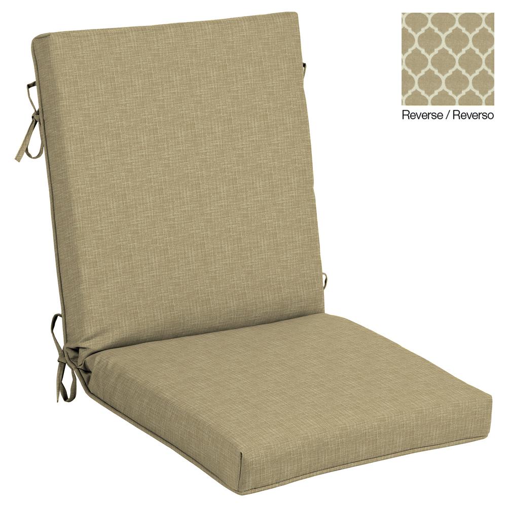 Hampton Bay Toffee High Back Outdoor Dining Chair Cushion Fh05225a Hampton Bay Toffee High Back Outdoor Dining Chair Cushion