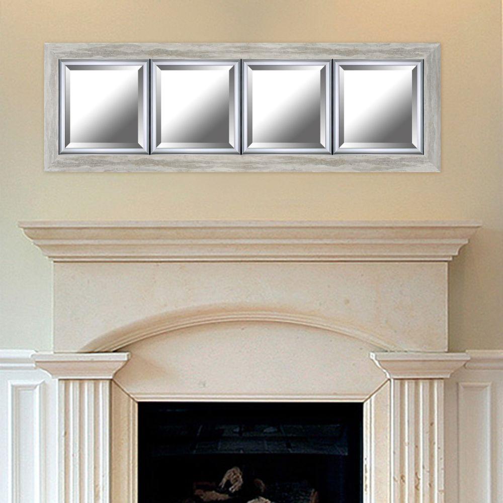 60 75 In W X 19 25 H Silver Leaf Gradient Frame With Liner W X 19 25 In H Silver Leaf Gradient Frame With Liner Beveled