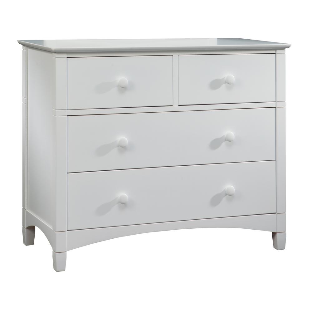 white dresser with toy storage