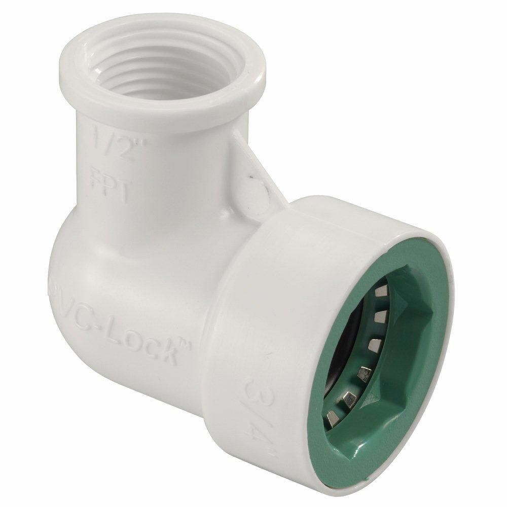 Orbit PVCLock 3/4 in. x 1/2 in. FPT 90Degree Elbow37775 The Home Depot