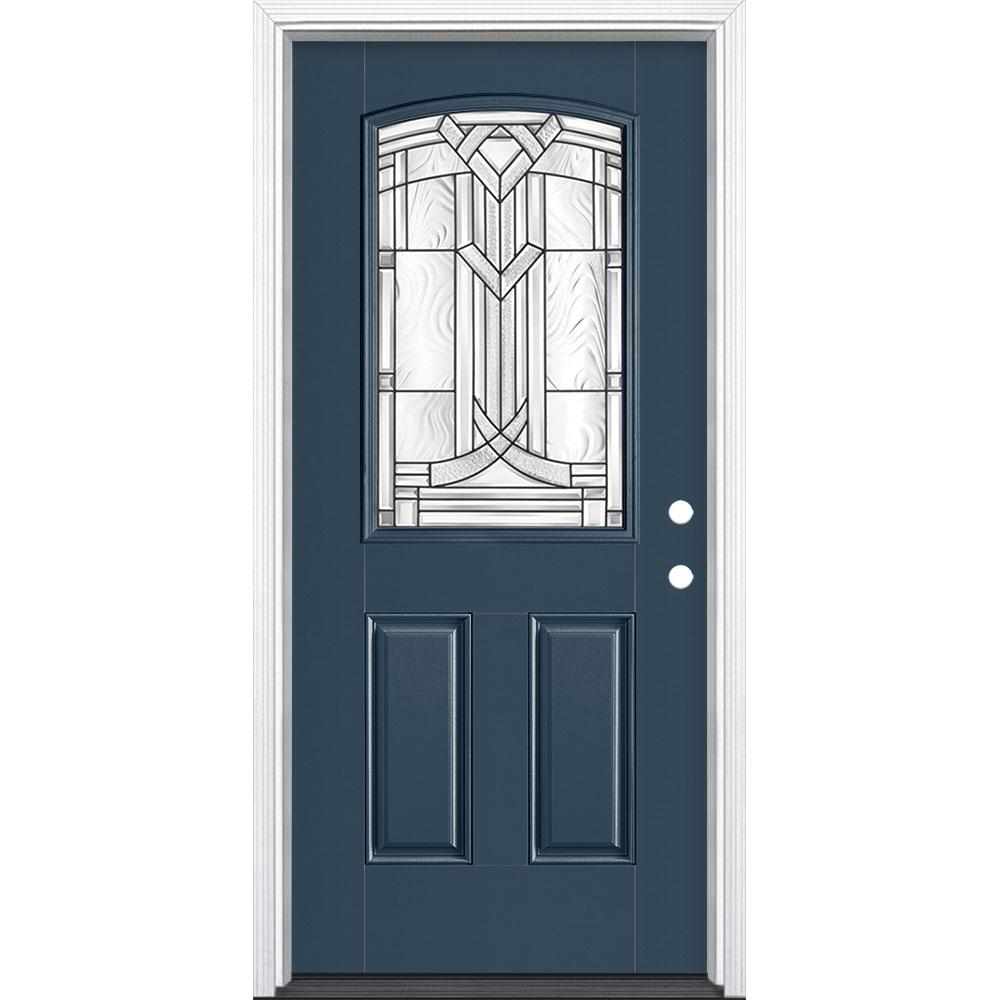 Masonite 36 In X 80 In Chatham Camber 1 2 Lite Left Hand Painted