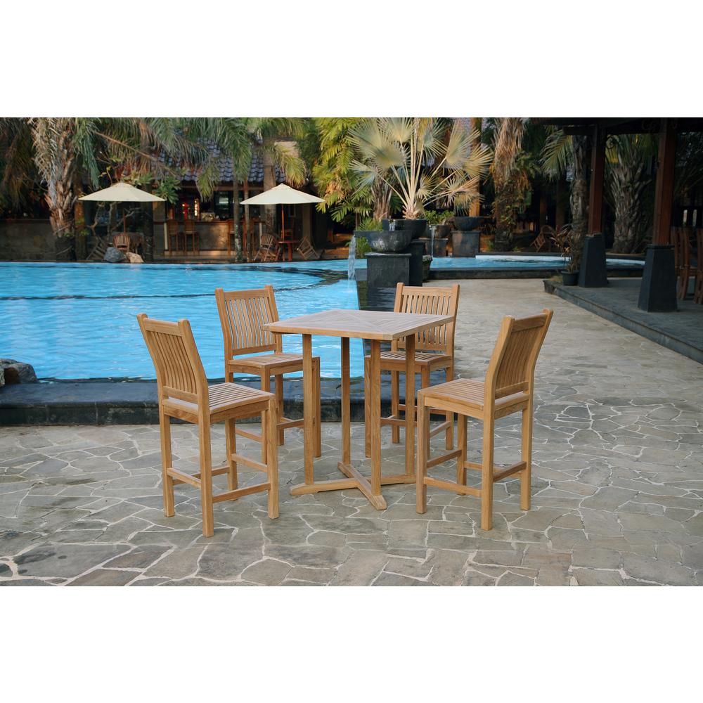 Teak Wood Bohemian Patio Furniture Outdoors The Home Depot