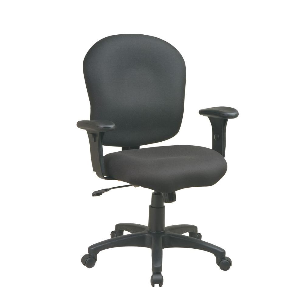 Work Smart Black Fabric Saddle Seat Office Chair Sc66 231 The Home Work Smart Black Fabric Saddle Seat Office Chair