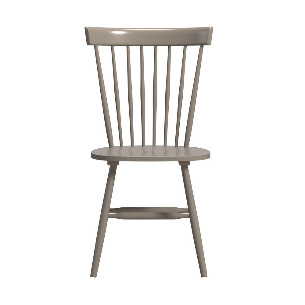 Sauder New Grange Pewter Green Spindle Back Dining Chair Set Of 2 Chairs Included 427843 The Home Depot