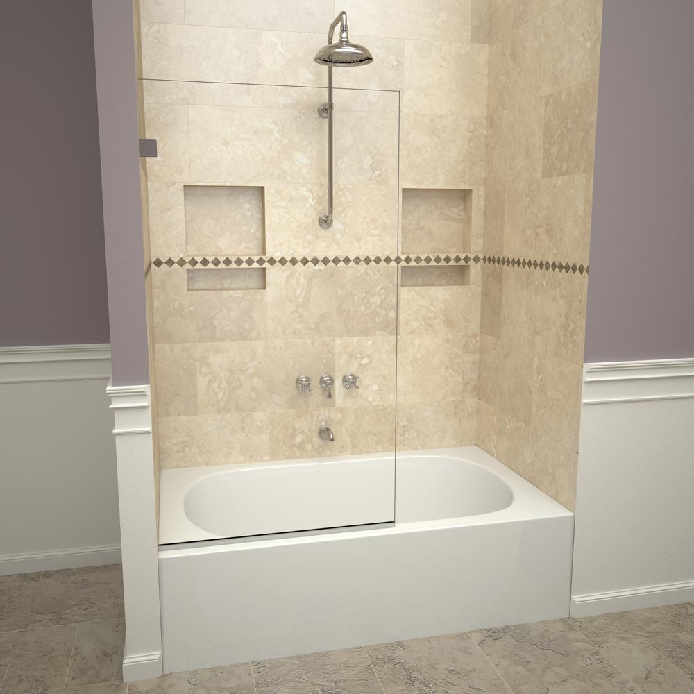Redi Screen 2000v Series 30 In W X 60 In H Semi Frameless Fixed