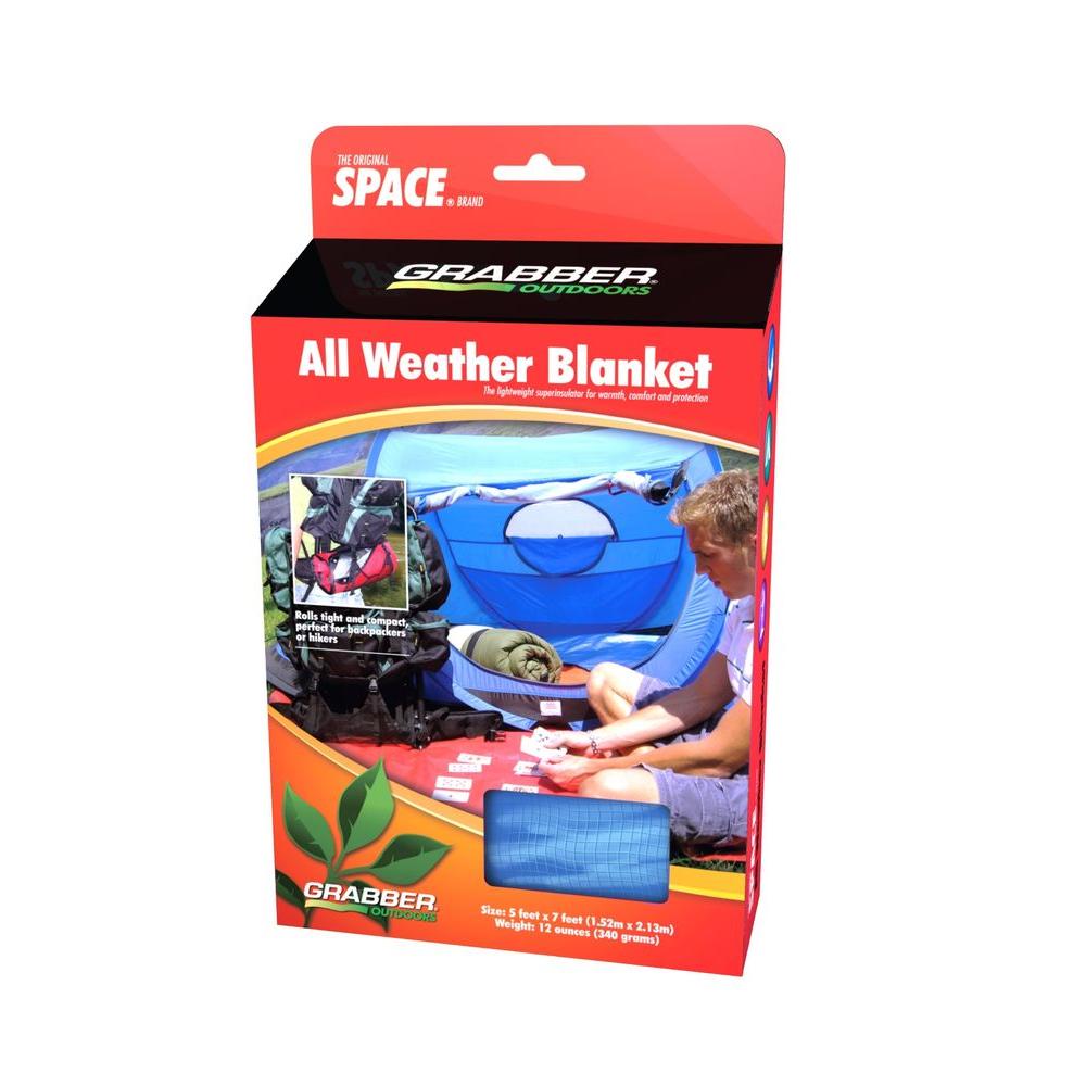 Grabber Emergency All Weather Blanket Blue8613AWBBL The Home Depot