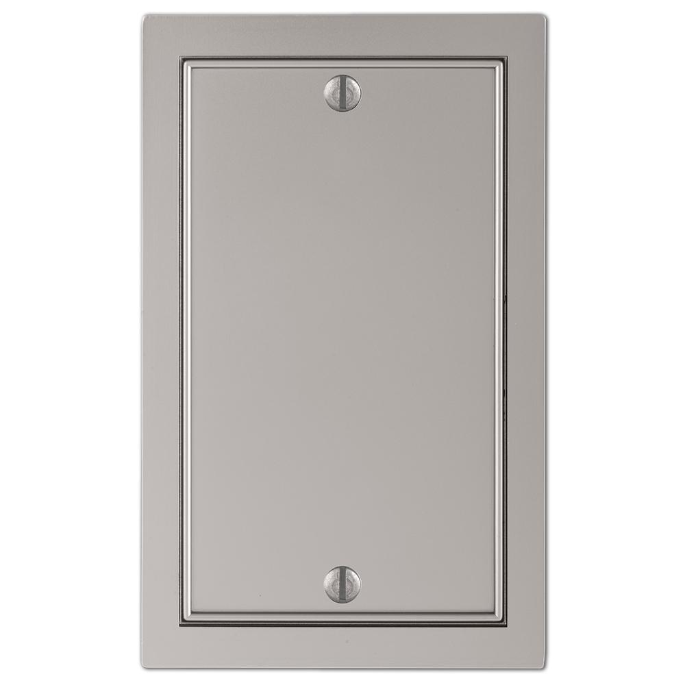 Hampton Bay Averly Cast 1Blank Wall Plate, Satin Nickel900BN The