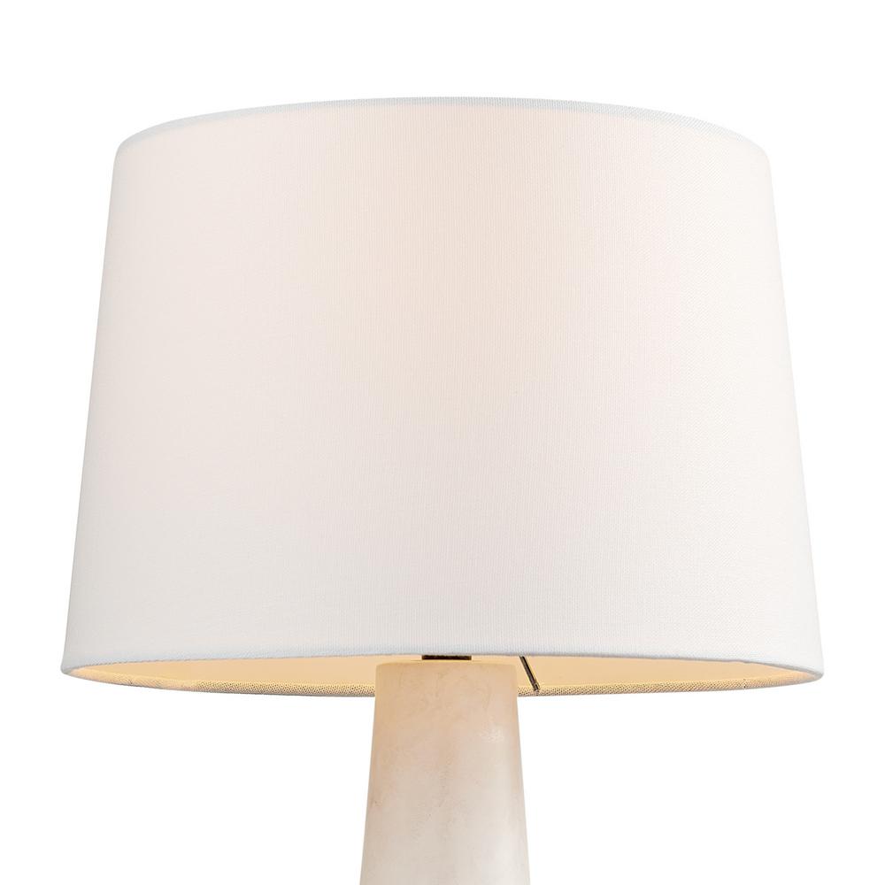 white stone table lamp