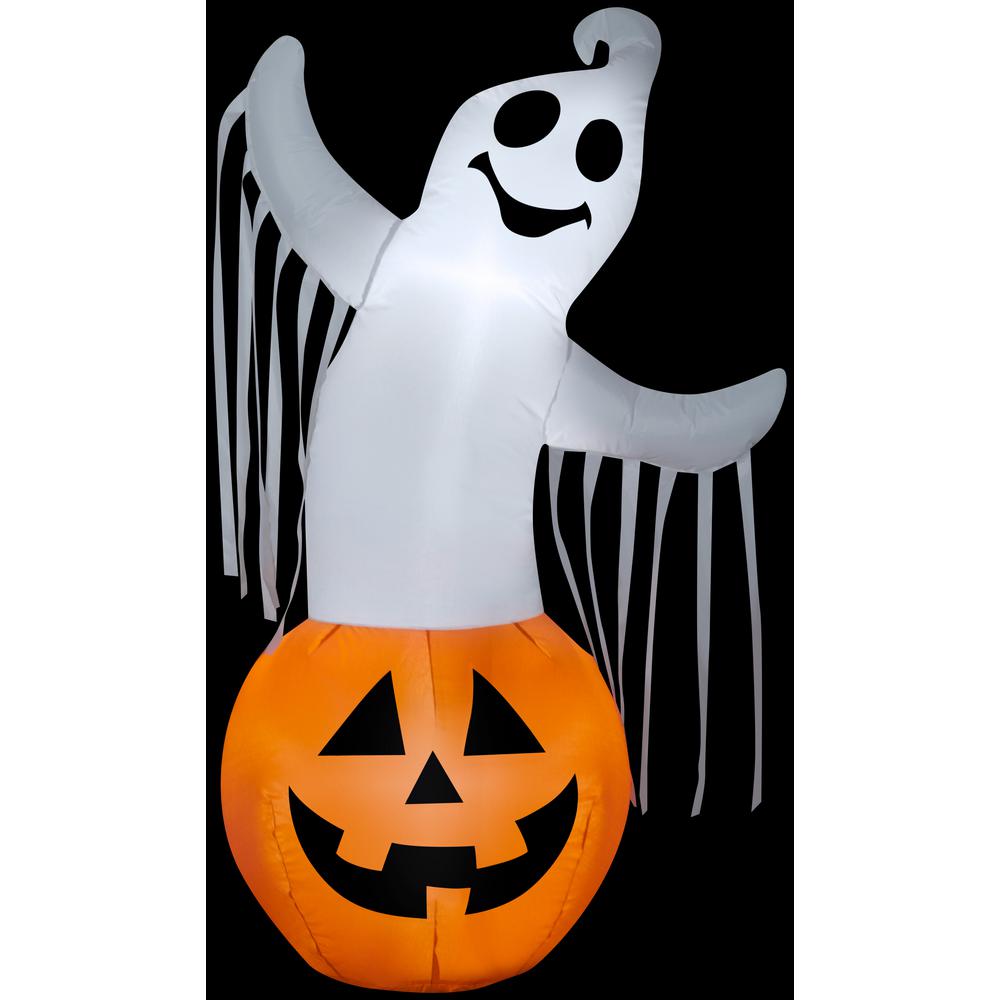 Gemmy 3.5 ft. H Ghost in Pumpkin-SM Halloween Inflatable-G-222157 - The ...