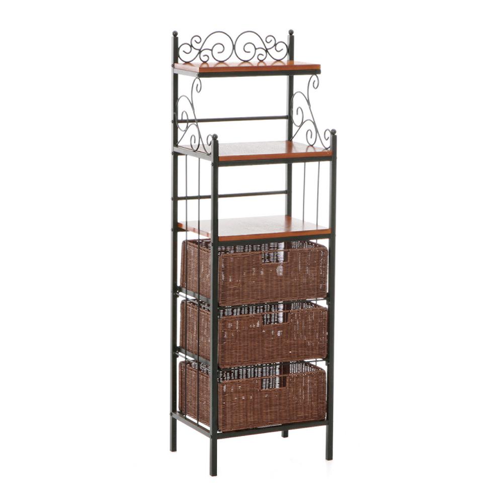 HoneyCanDo Chrome 2Shelf Urban Baker's RackSHF01608 The Home Depot