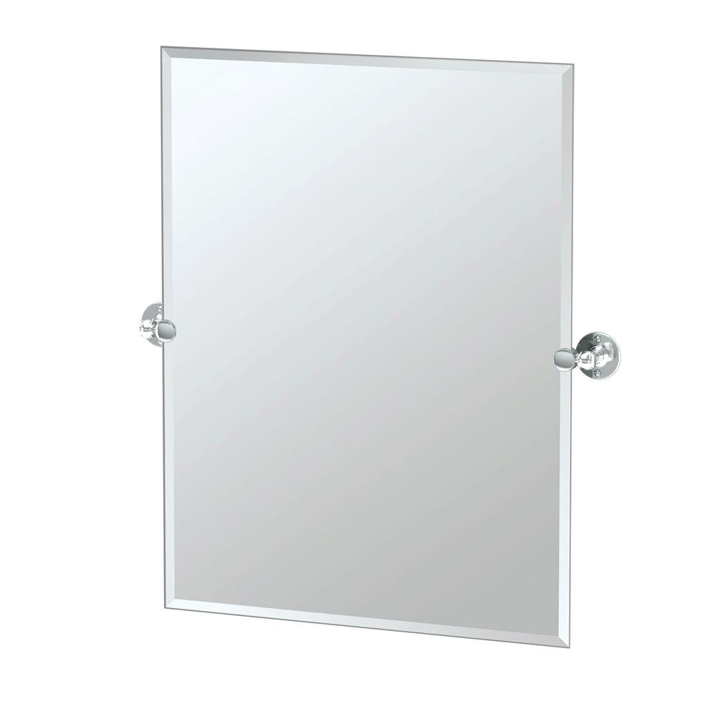 Gatco Designer II 29 In. X 32 In. Frameless Single Rectangle Mirror In ...