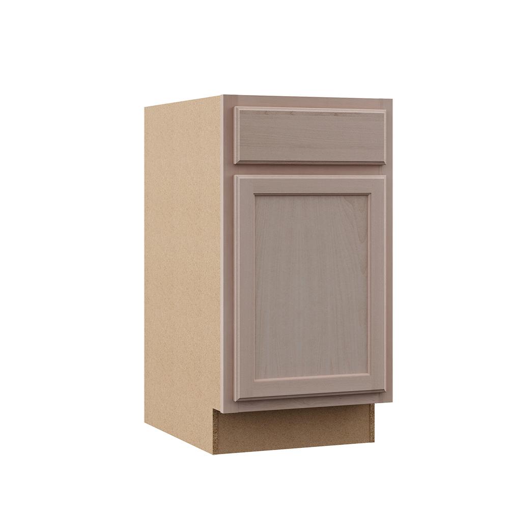 Yow Assembled 18x34.5x24 in. Base Kitchen Cabinet in Unfinished Beech
