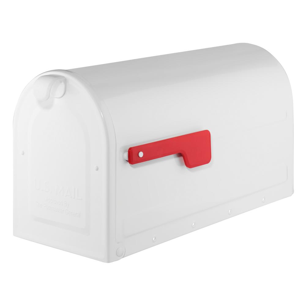 Gibraltar Mailboxes Outback Double Door Black Galvanized Steel
