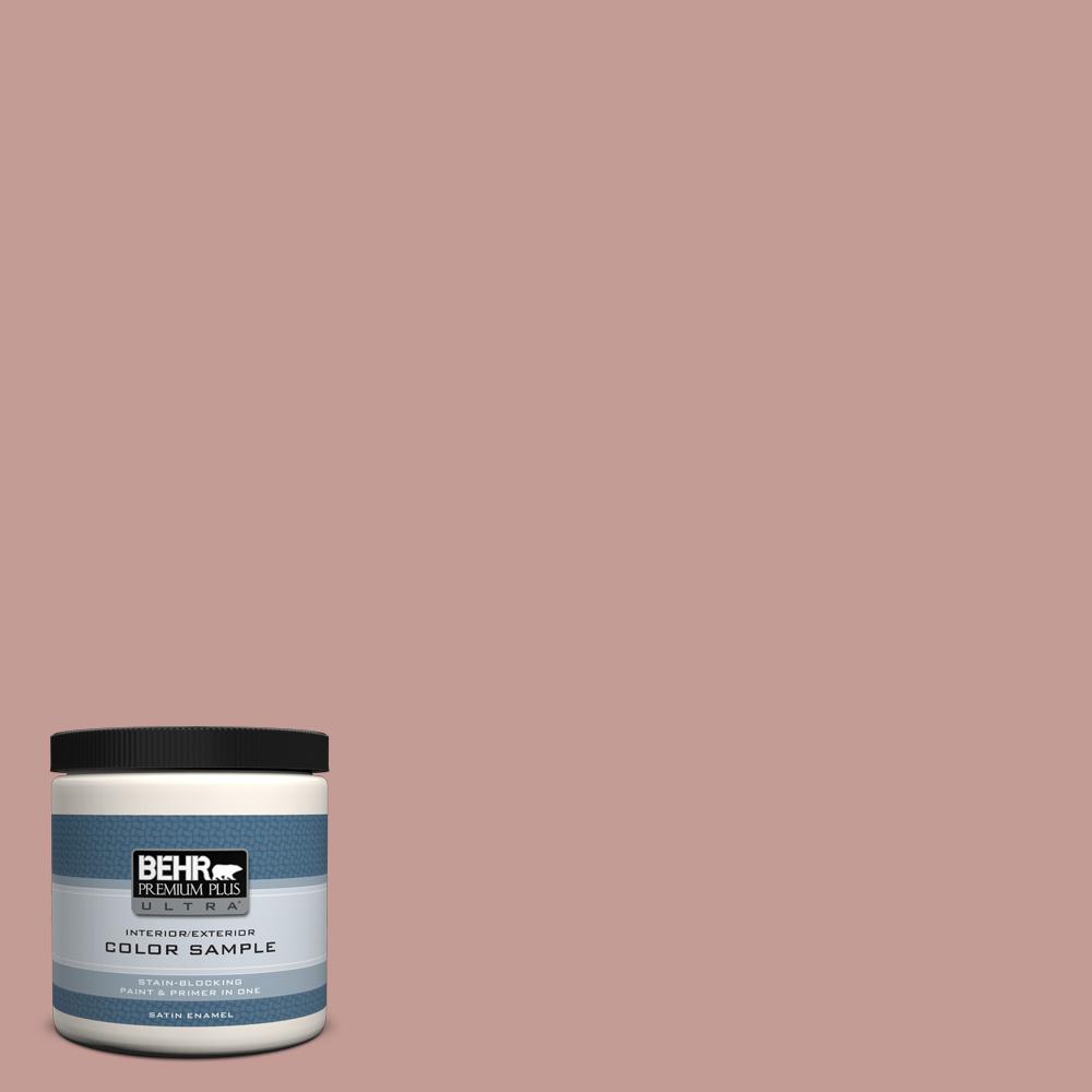 BEHR Premium Plus Ultra 8 oz. S1704 Retro Pink Satin Enamel Interior