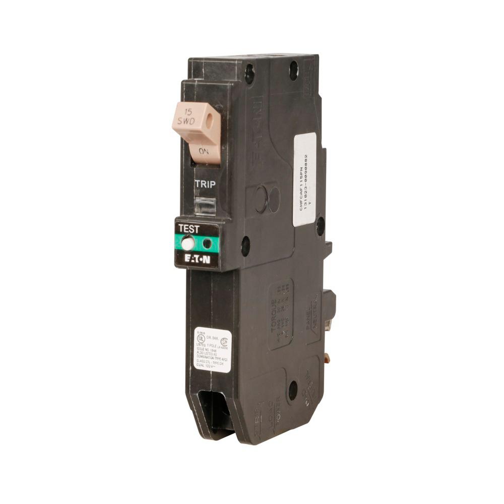 New CHFCAF115pn CombinationArc Fault Breaker 1 Pole 15 Amp Plug On Neutral