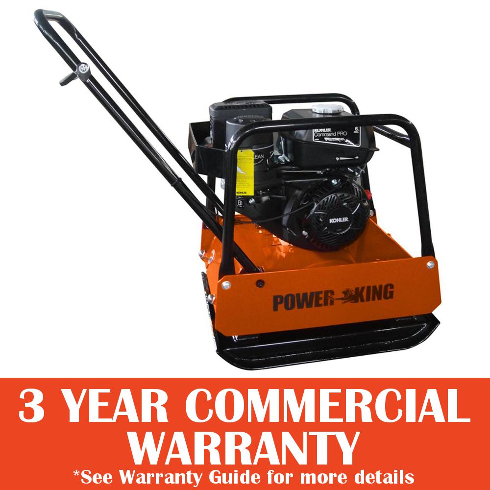 Power King 3500 lb. Plate Compactor, 6 HP Kohler Pro EnginePK0201 The Home Depot