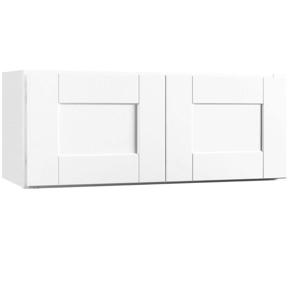 Hampton Bay Shaker Assembled 30x12x12 In Wall Bridge Kitchen Hampton Bay Shaker Assembled 30x12x12 In Wall Bridge Kitchen Cabinet Satin White