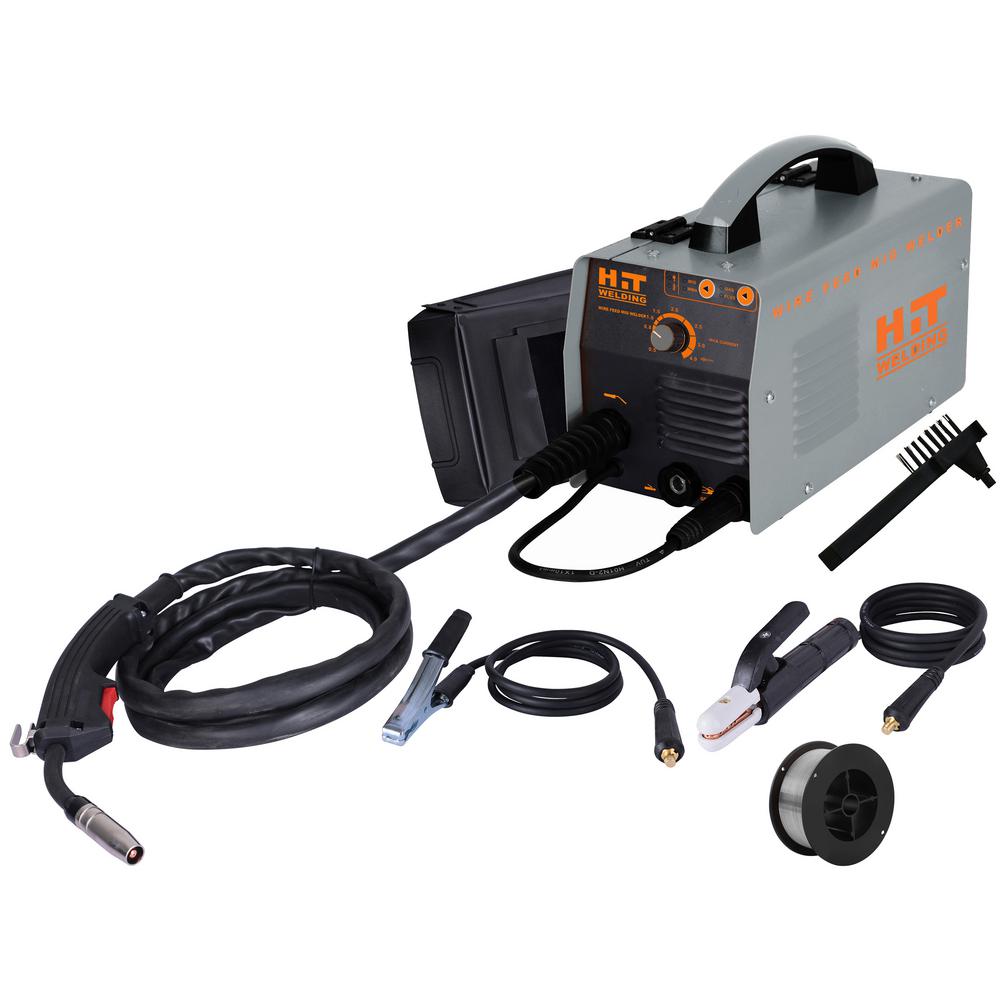 HIT Welding 80 Amp 120Volt Electric FluxCored, MIG, Arc and TIG MultiProcess Welder Kit
