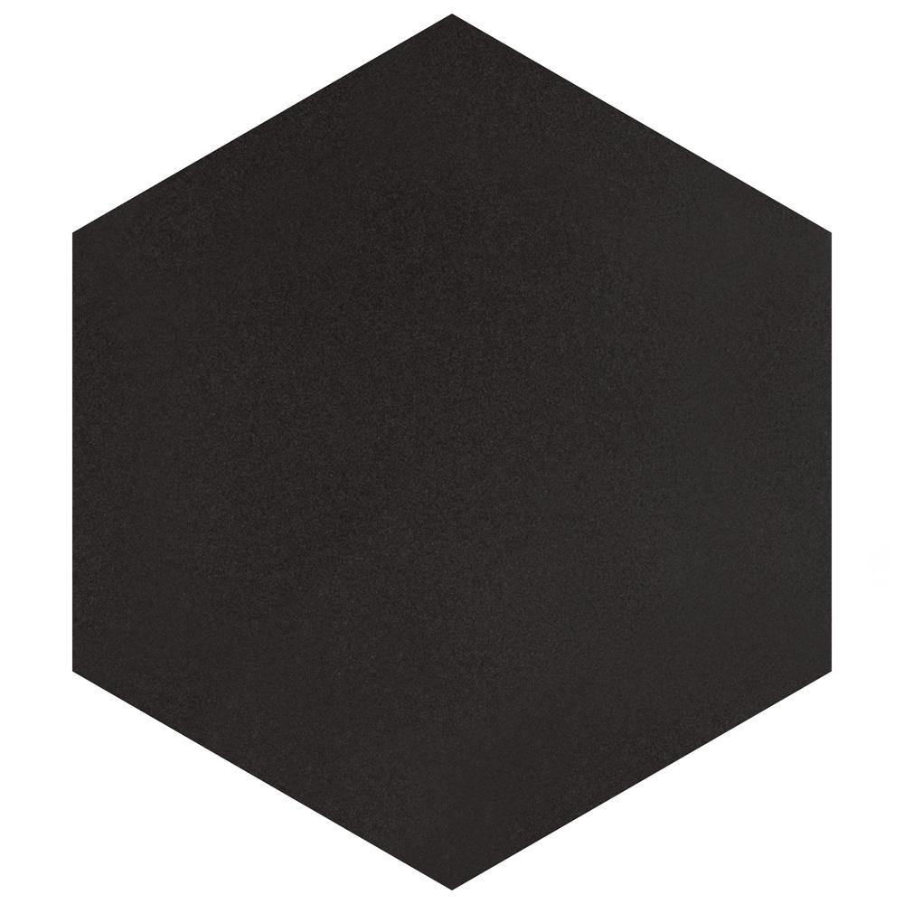 Merola Tile Textile Hex Black 8-5/8 in. x 9-7/8 in. Porcelain Floor and Wall Tile (11.56 sq. ft. / case), Black / Low Sheen was $84.71 now $50.82 (40.0% off)
