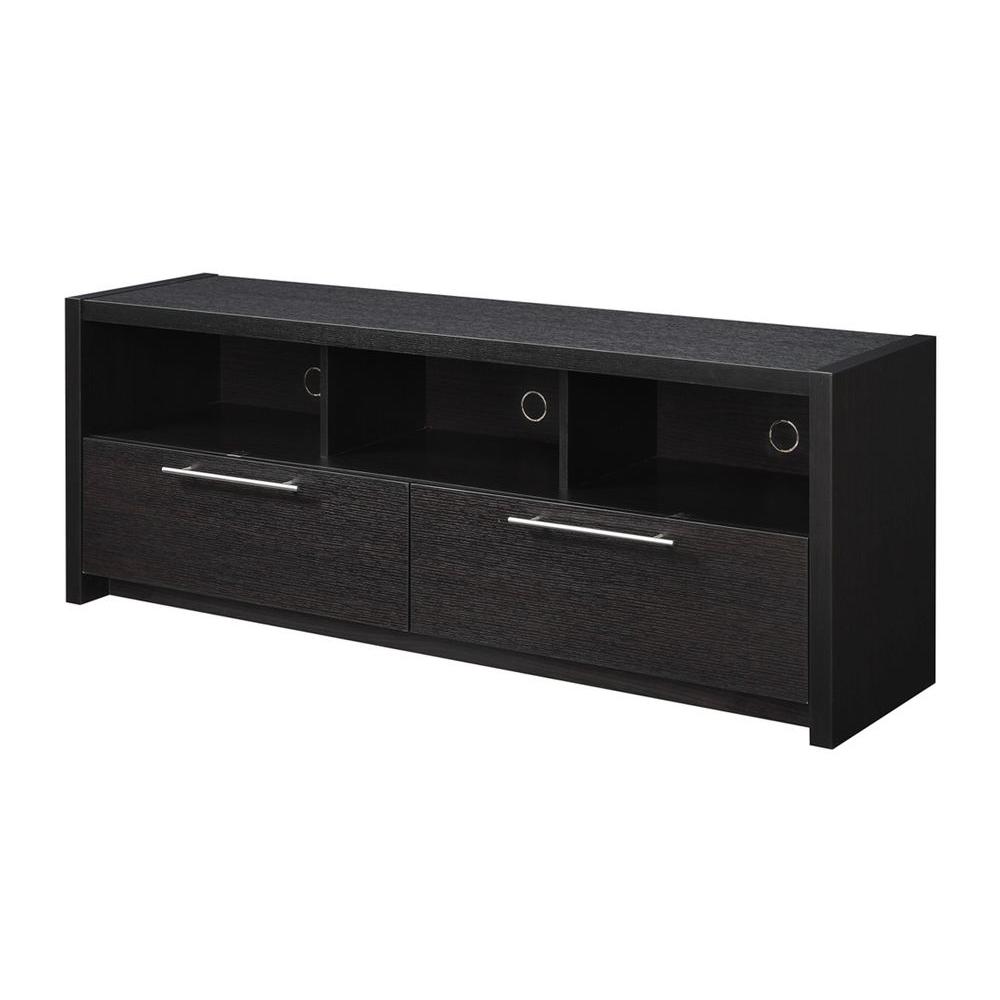 UPC 095285413577 product image for Convenience Concepts Newport 60 in. Espresso Particle Board TV Stand Fits TVs Up | upcitemdb.com