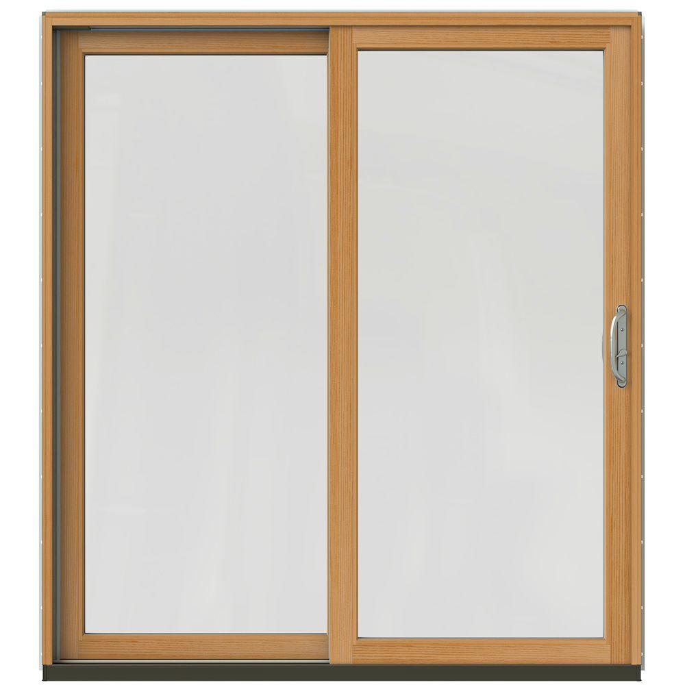 JELDWEN 72 in. x 80 in. W2500 Contemporary Brown Clad Wood LeftHand