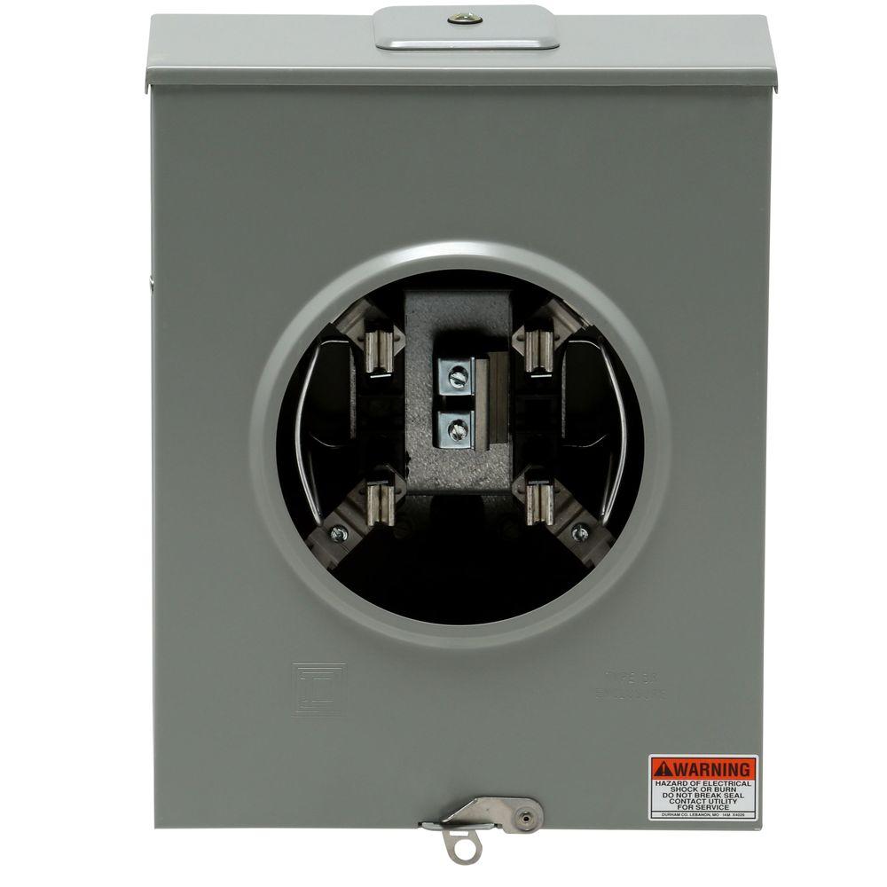 Square D 125 Amp RinglessHorn Bypass Overhead or Underground Meter