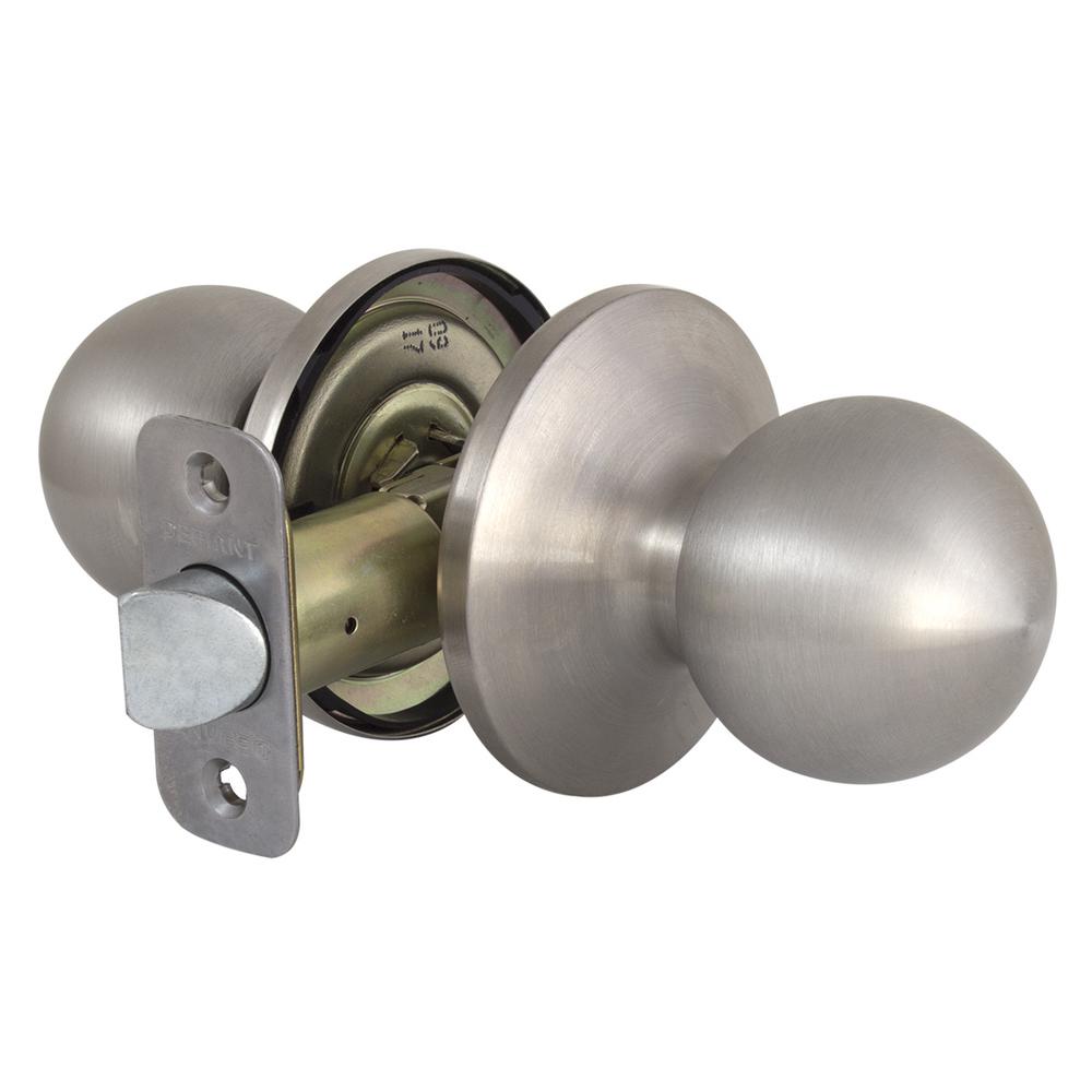 Faultless Mushroom Stainless Steel Passage Hall/Closet Door Knob-TF630B ...