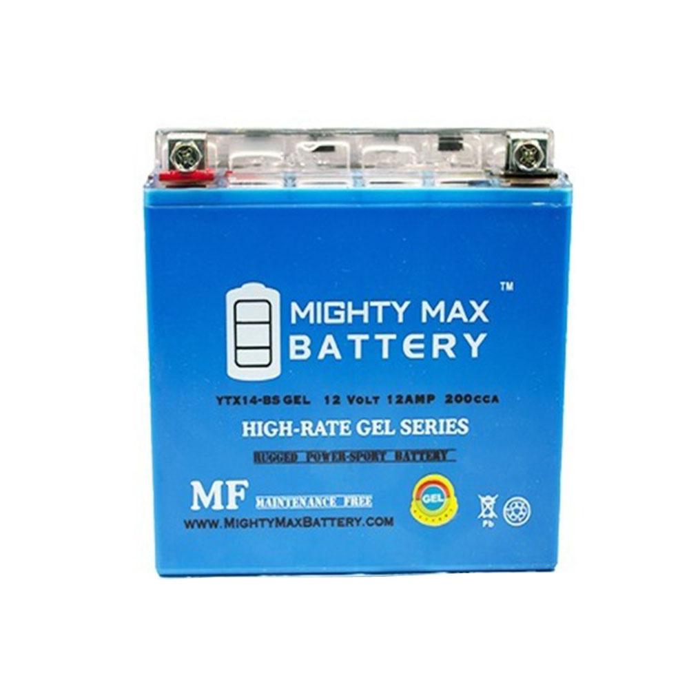 Mighty Max Battery 12 Volt 12 Ah 200 Cca Gel Rechargeable Sealed Lead Acid Sla Powersport 7808