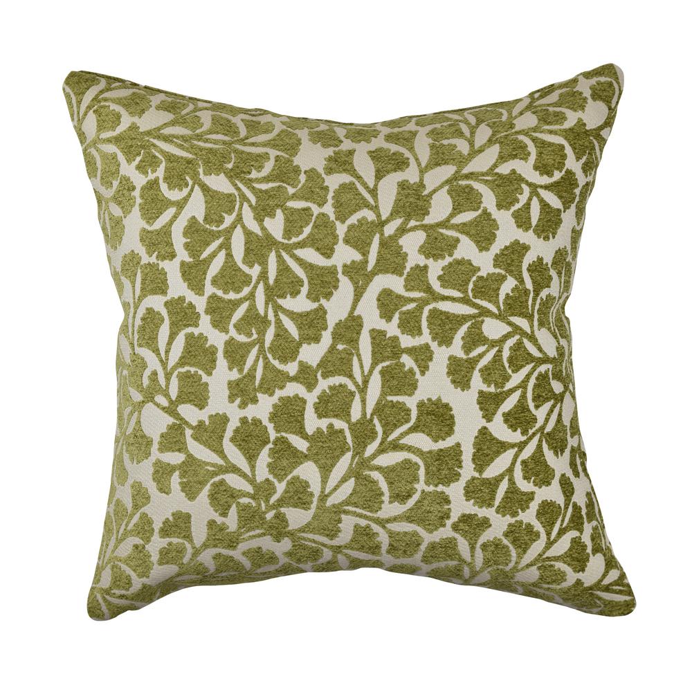 Vesper Lane Green Ginkgo Leaf Designer Throw Pillow Fl08grz18i The Vesper Lane Green Ginkgo Leaf Designer Throw Pillow