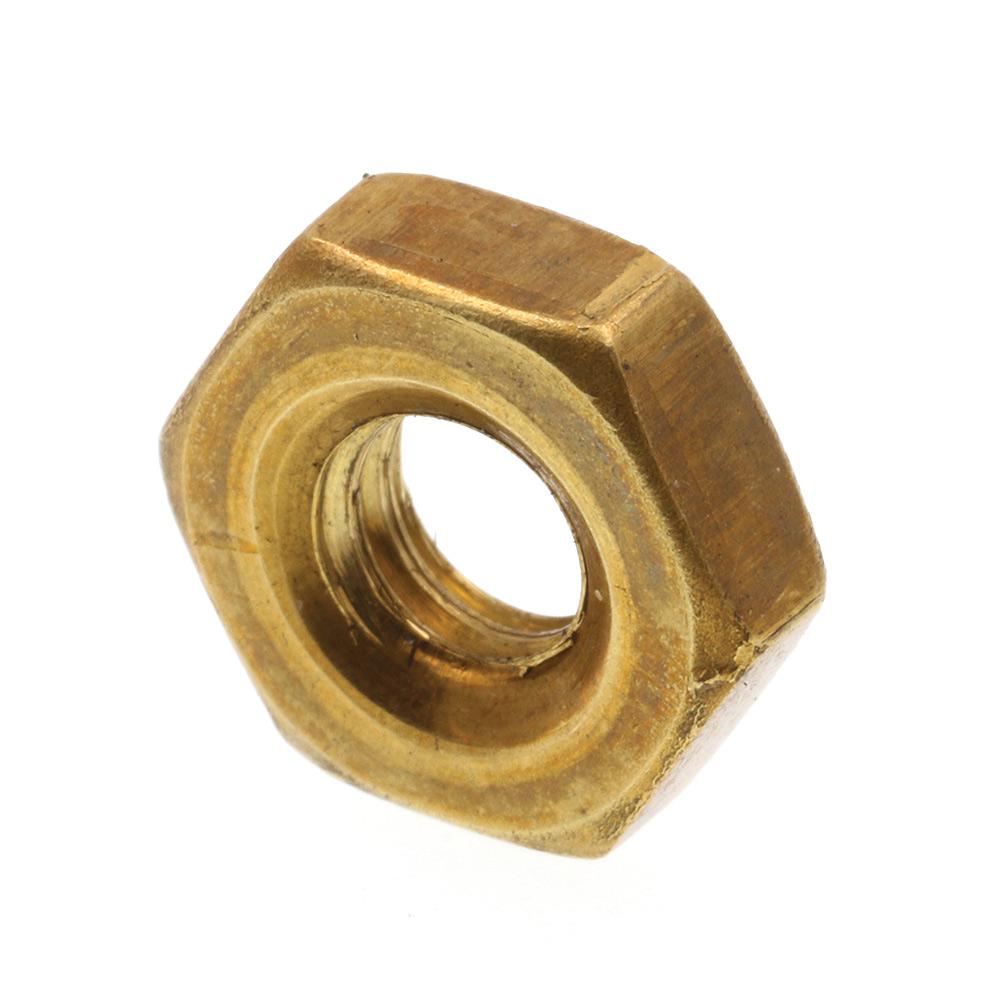 PrimeLine 1224 Solid Brass Machine Screw Hex Nuts (50Pack)9074382 The Home Depot