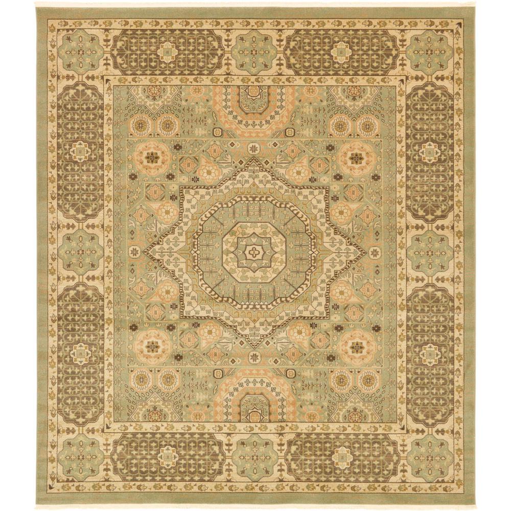 10 X 11 Area Rugs The Home Depot Palace Light Green 10 X 11 4 Square Rug