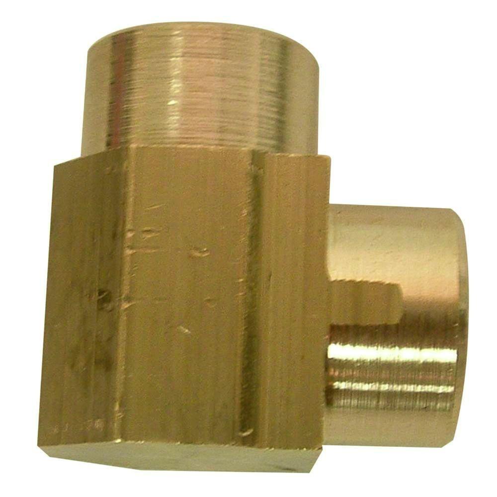 Everbilt LeadFree Brass Garden Hose 90Degree Elbow 3/4 in. MGH x 3/4