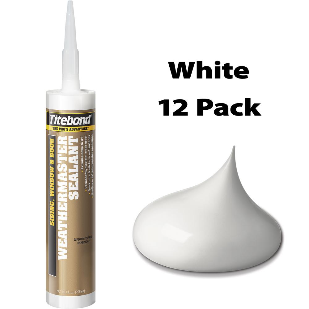 Titebond 10.1 Oz. WeatherMaster White Sealant (12-Pack)-44001 - The ...