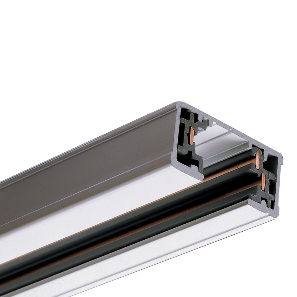 8 Ft White Single Circuit Track Lighting System Linear Rail Section 8 Ft White Single Circuit Track Lighting System Linear Rail Section