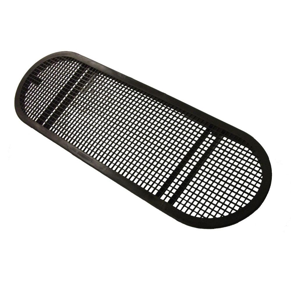 Master Flow 16 in. x 4 in. Aluminum Under Eave Soffit Vent in White