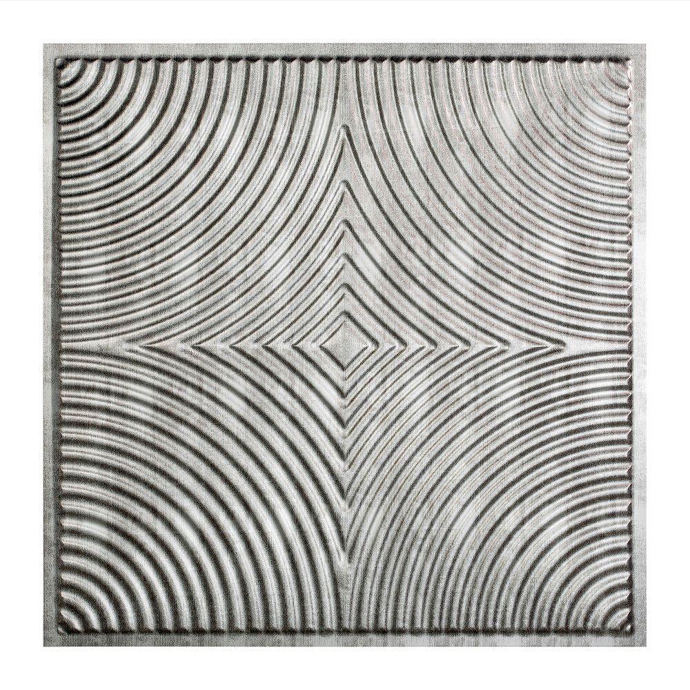Udecor Mirror 2 Ft X Silver Lay In Ceiling Tile 40 Sq Echo 2 Ft X Lay In Ceiling Tile