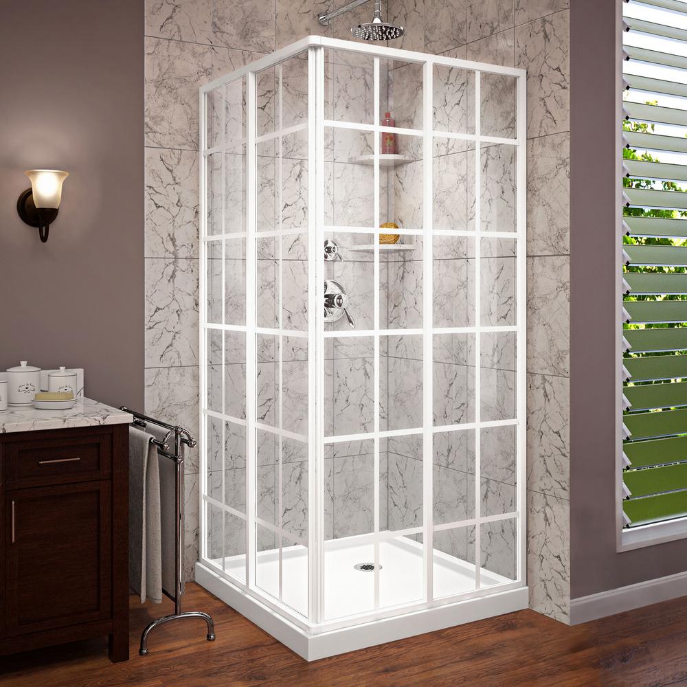 Dreamline French Corner 36 In D X W 74 3 4 H Framed Dreamline French Corner 36 In D X W 74 3