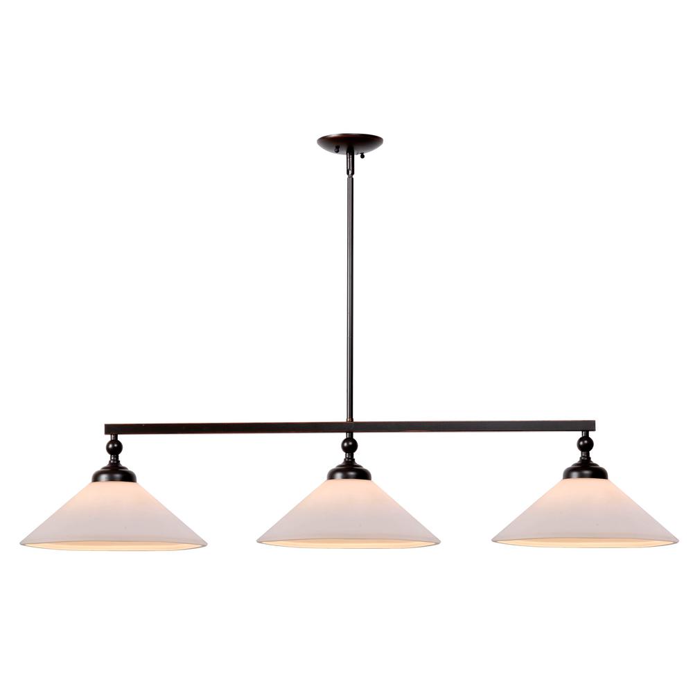 Kenroy Home Conical 3 Light Oil Rubbed Bronze Pendant 93248orb Kenroy Home Conical 3 Light Oil Rubbed