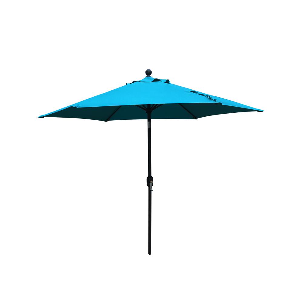 Boyel Living 9 Ft Market Patio Umbrella In Teal Edwf9008 The Home Depot