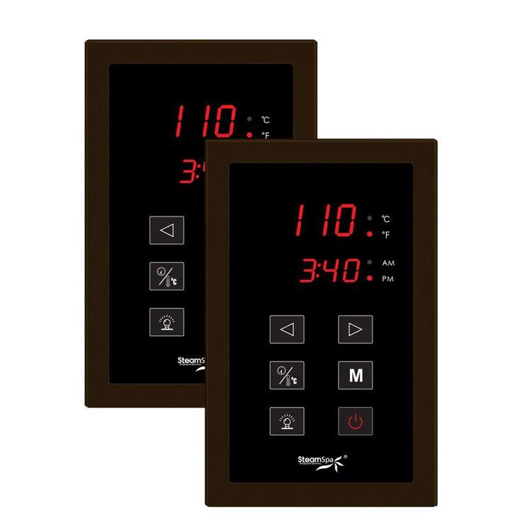 Steamspa Royal 9kw Quickstart Steam Bath Generator Package With Built In Auto Drain In Polished Oil Rubbed Bronze Ryt900ob A The Home Depot